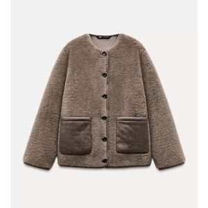 Zara Women's Faux Shearling Jacket